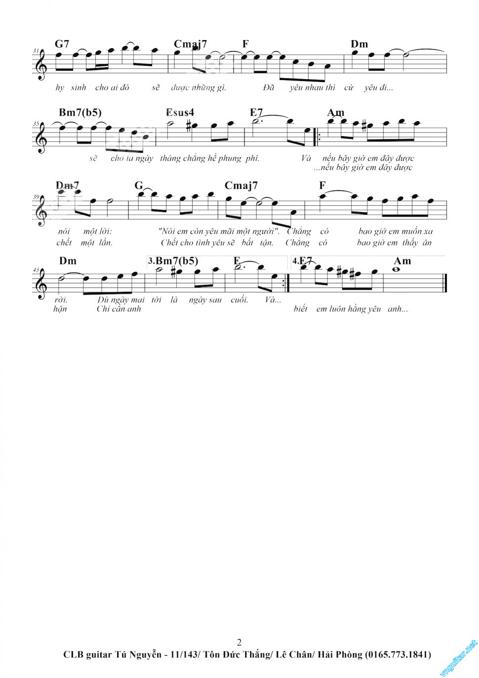 Nếu Em Được Lựa Chọn sheet 2