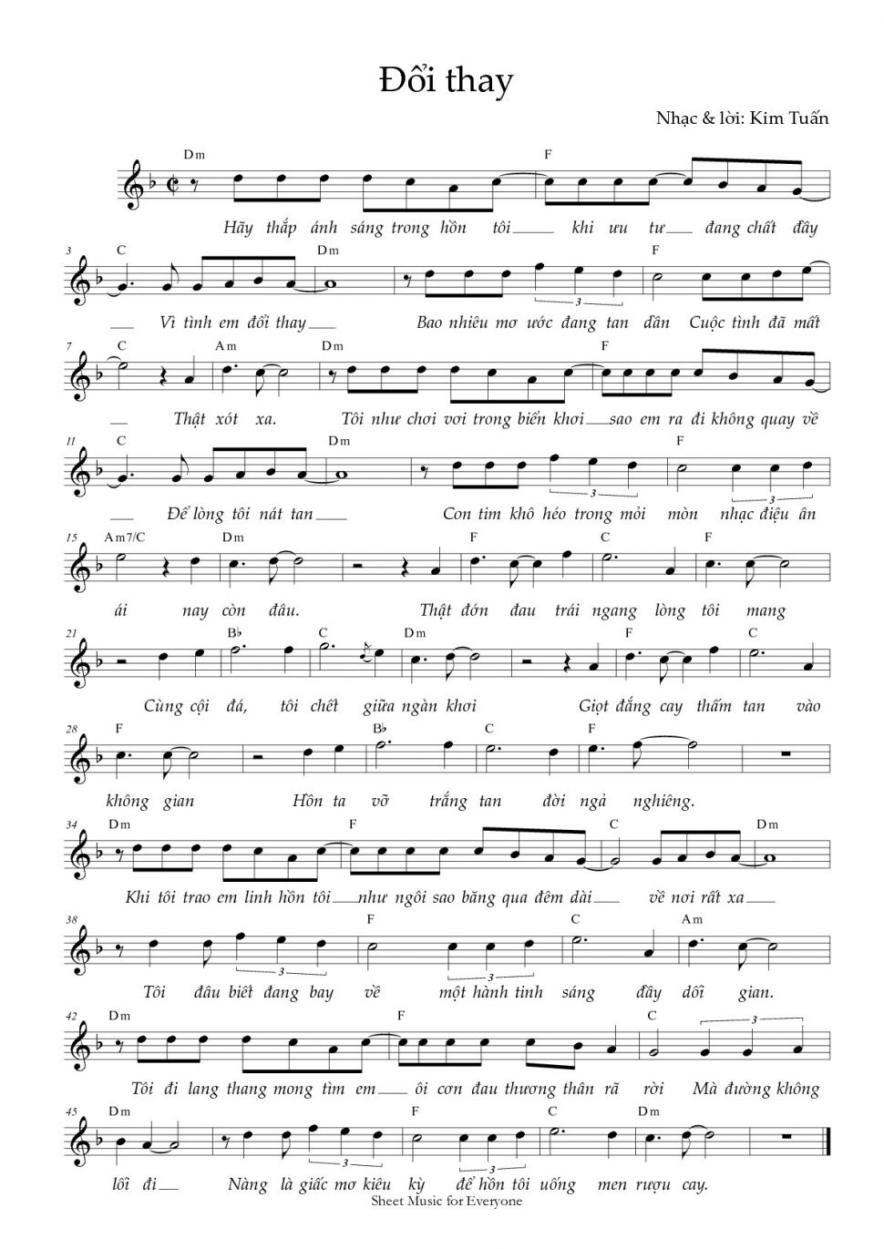 Đổi Thay sheet có lời