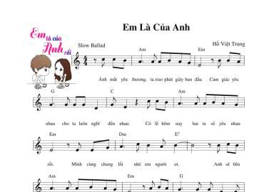 Em Là Của Anh sheet có lời