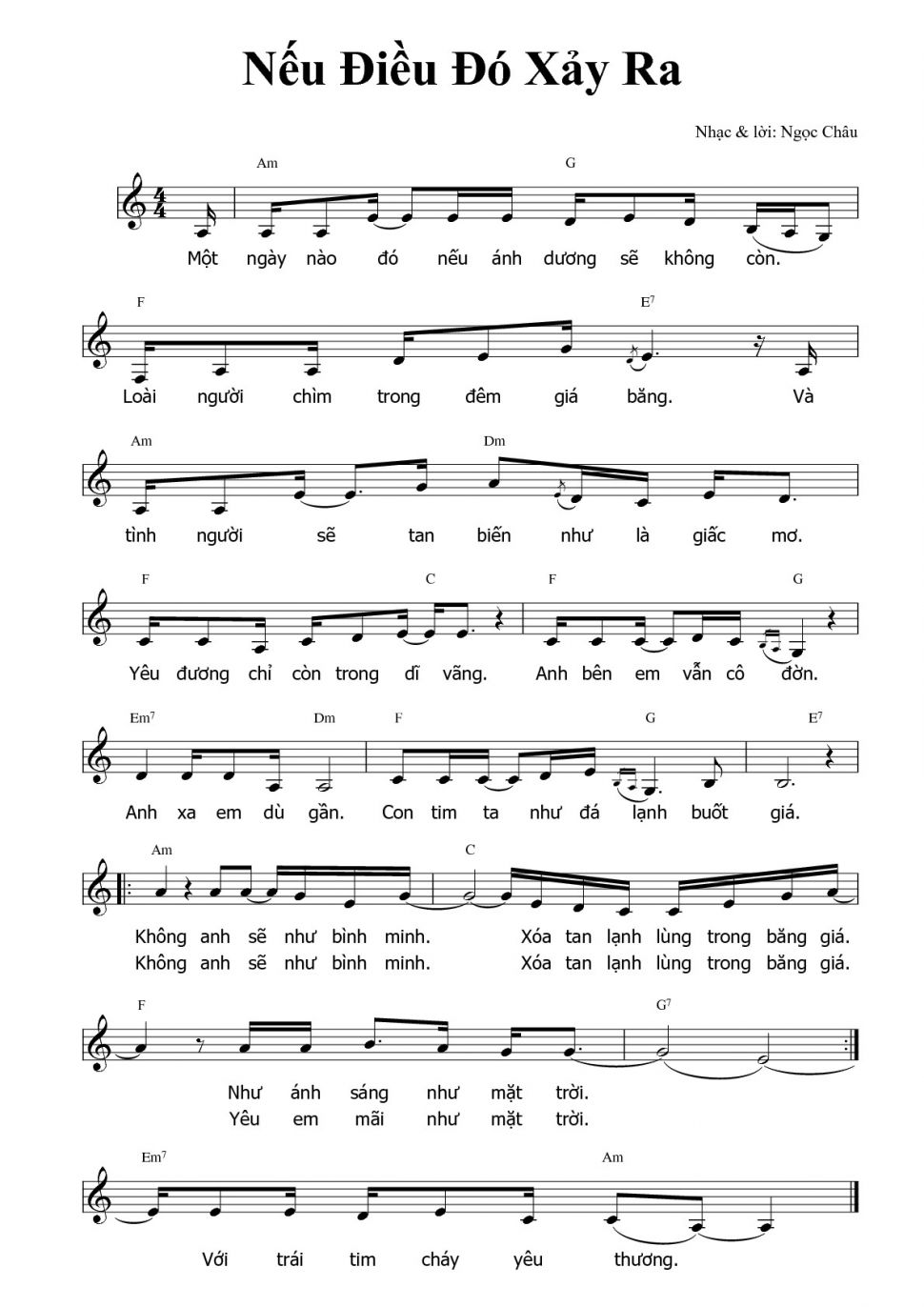 Nếu Điều Đó Xảy Ra sheet có lời