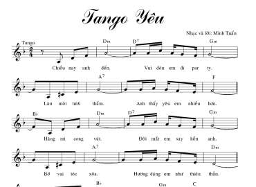 Tango yêu sheet có lời
