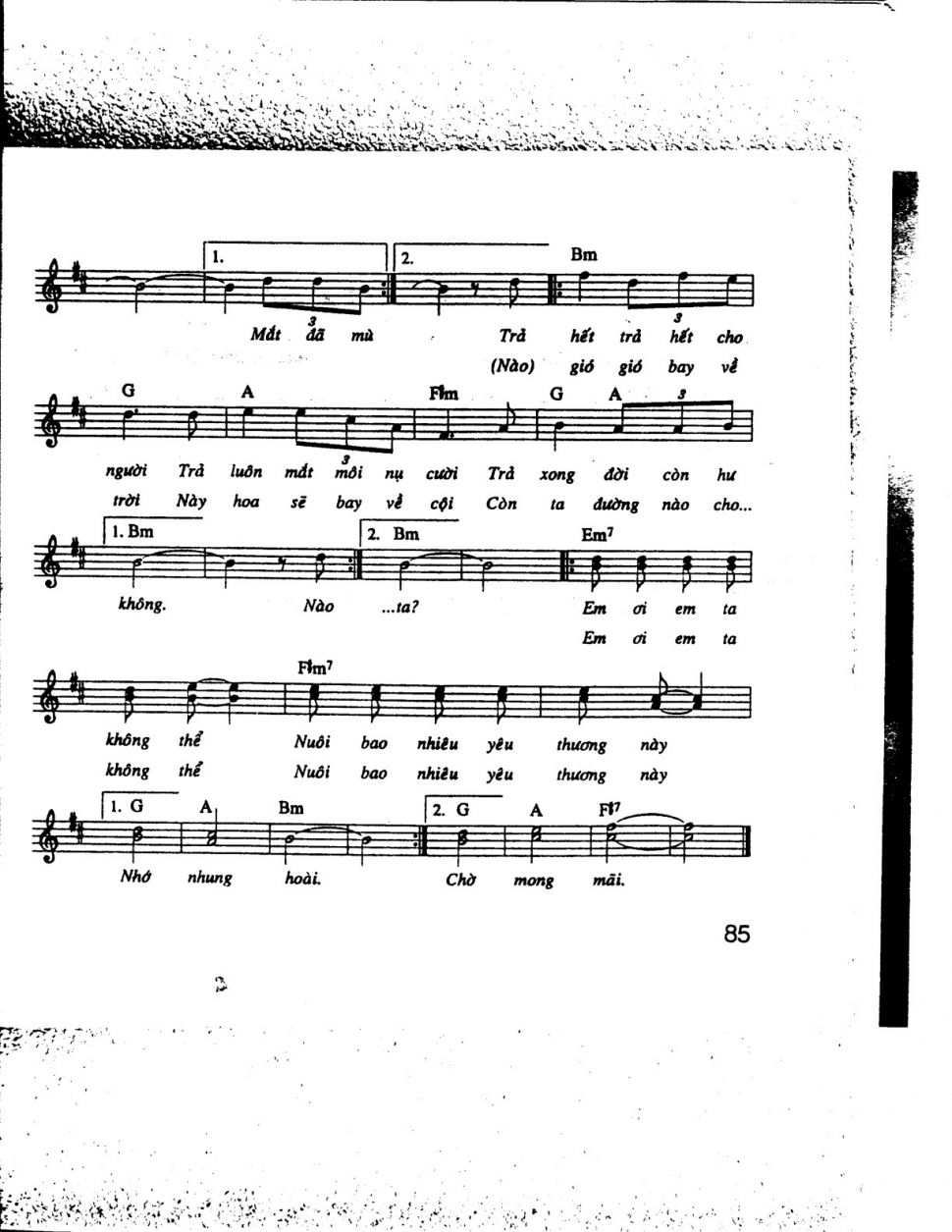 Trả Nợ Tình Xa sheet có lời