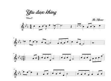 Yêu Được Không sheet có lời