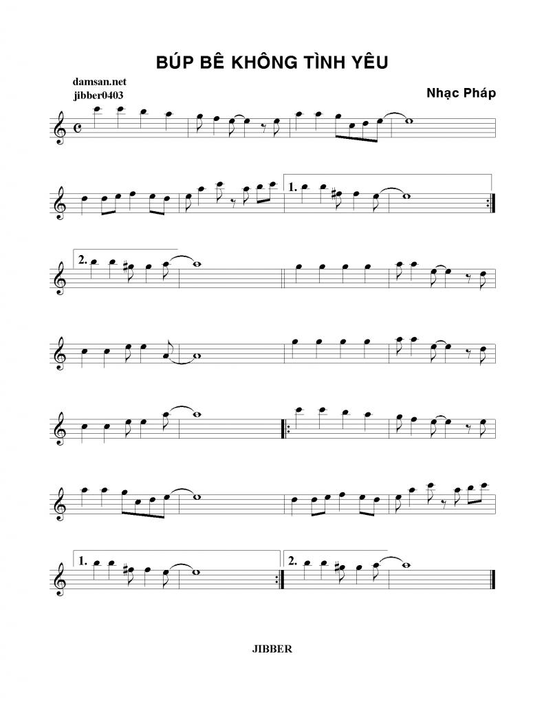 Búp bê không có tình yêu sheet