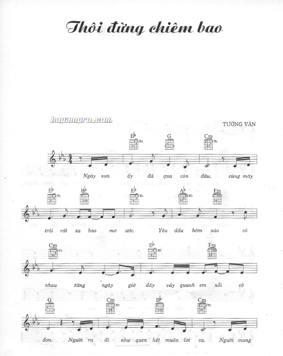 Thôi đừng chiêm bao sheet có lời 