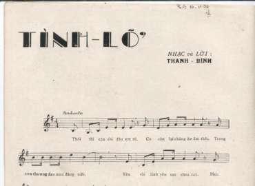 Tình lỡ sheet có lời