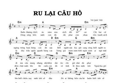 Ru Lại Câu Hò sheet có lời 