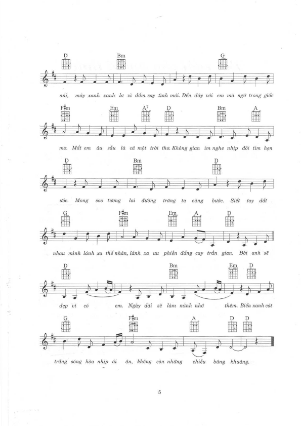 Biển Tình sheet có lời