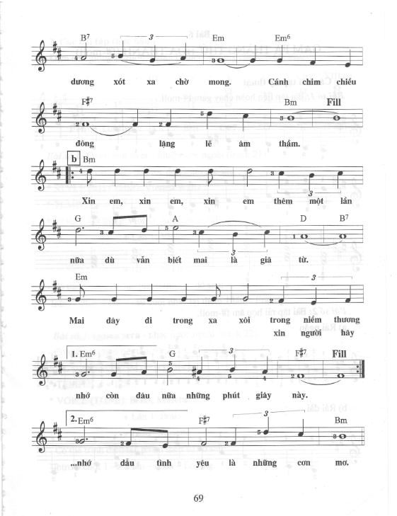 Chiều đông Matxcova sheet có lời