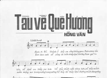 Tàu Về Quê Hương sheet có lời