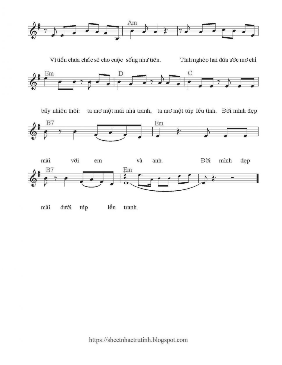 Túp lều lý tưởng sheet có lời