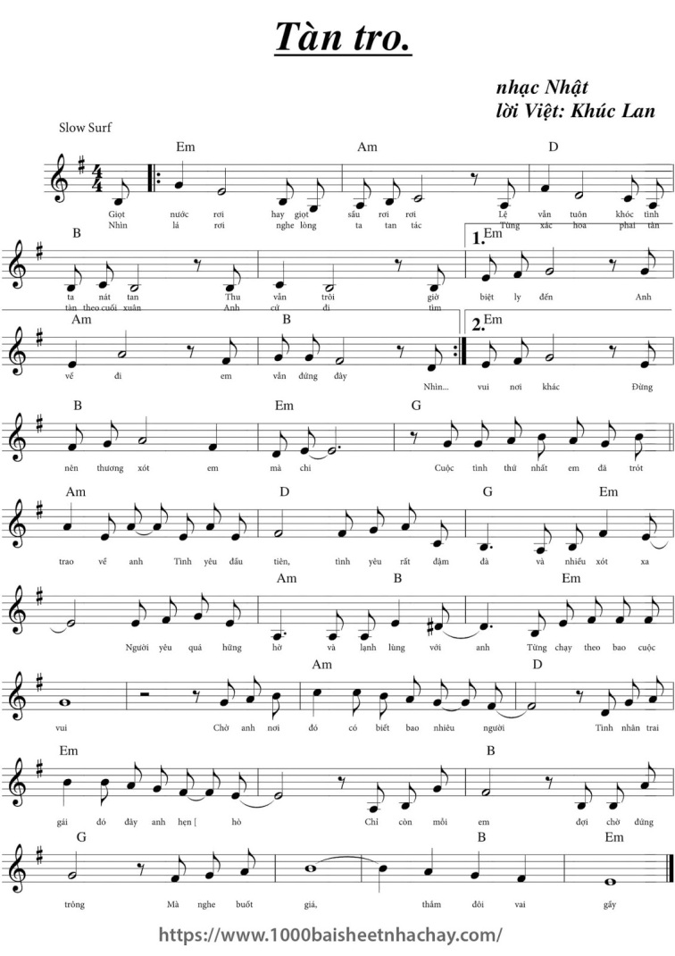  Tàn trop sheet có lời