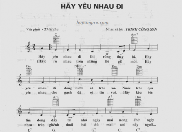 Hãy yêu nhau đi sheet có lời