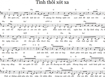 Tình thôi xót xa sheet có lời