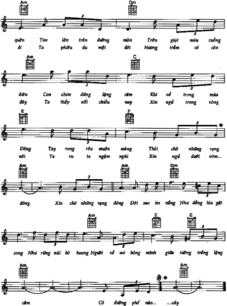 Ru ta ngậm ngùi sheet có lời