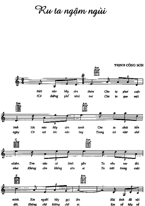 Ru ta ngậm ngùi sheet có lời