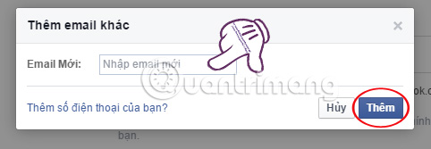 Nhập email mới Bảo mật tài khoản Facebook như nào để không bị hack?