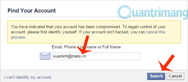 Cách lấy lại tài khoản Facebook bị hack