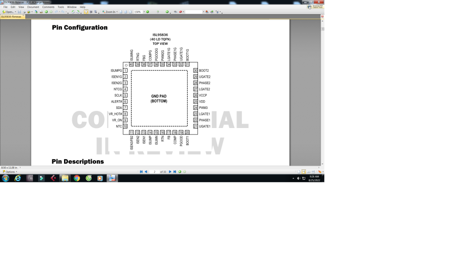 95836 IC Vcore for PC mainboard