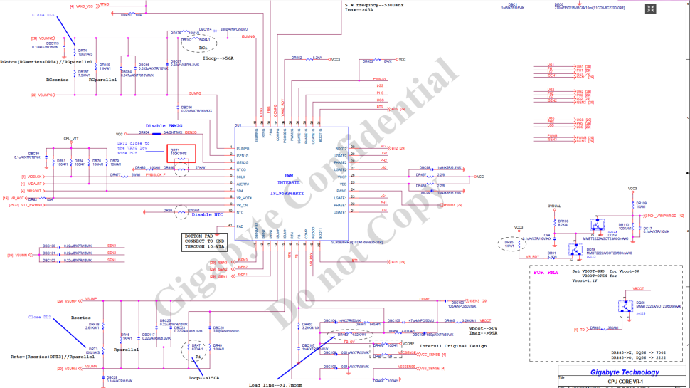 95836 IC Vcore for PC mainboard